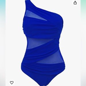 Runtlly Women's One Piece Swimsuits One Shoulder Plus Size